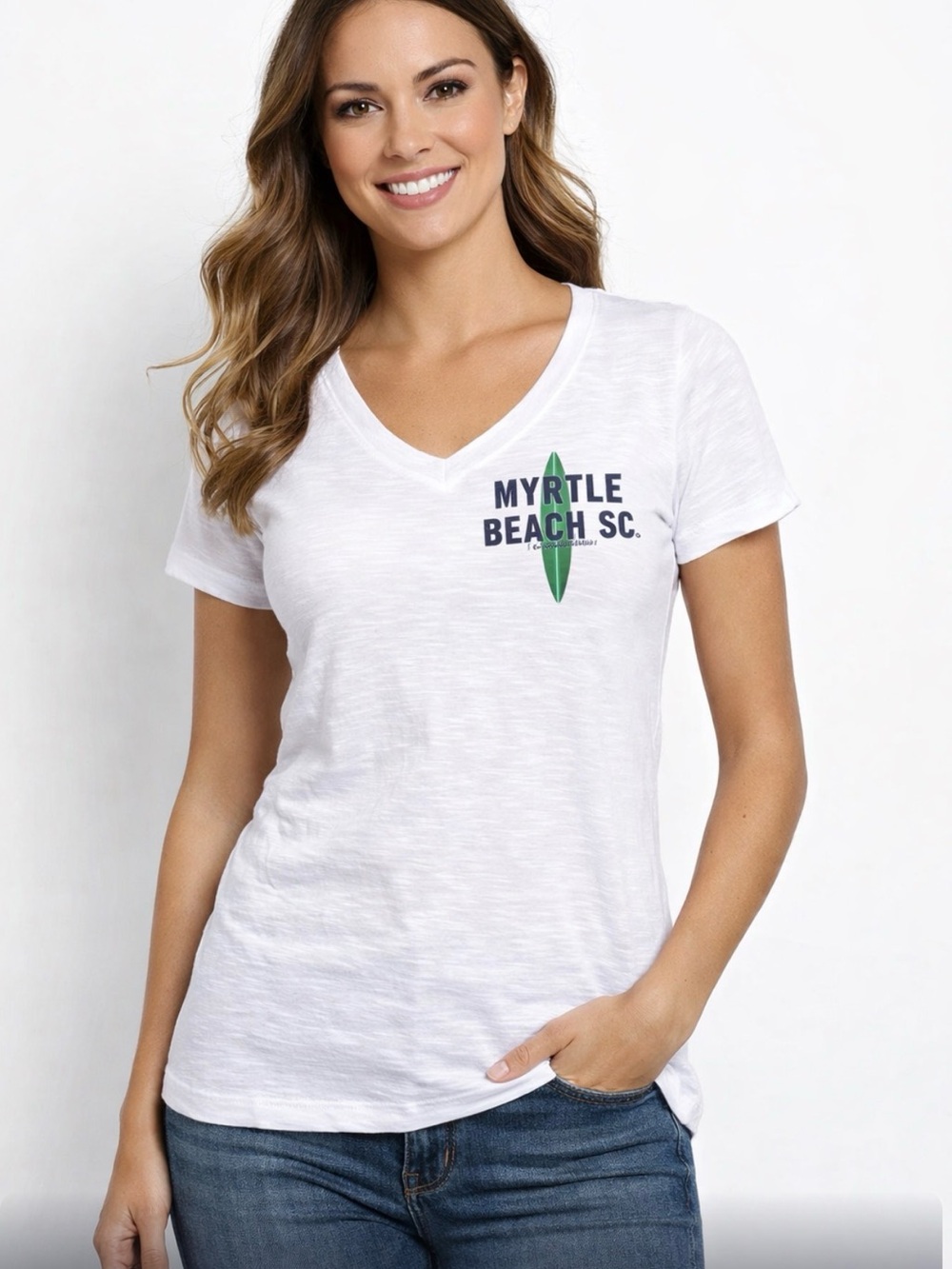 Myrtle Beach V-Neck Tee